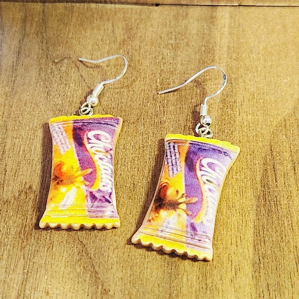 Handmade Snacks‎ Theme Earrings Fun Novelty Food Jewelry Women NEW